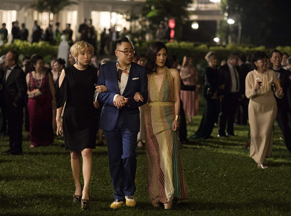 Constance Wu, Nico Santos, and Awkwafina in Crazy Rich Asians